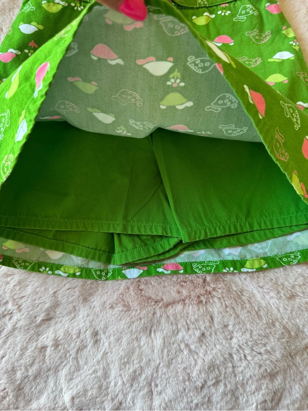 Vintage Gymboree Preppy Turtle Skort Green and Pink Girls Size 8